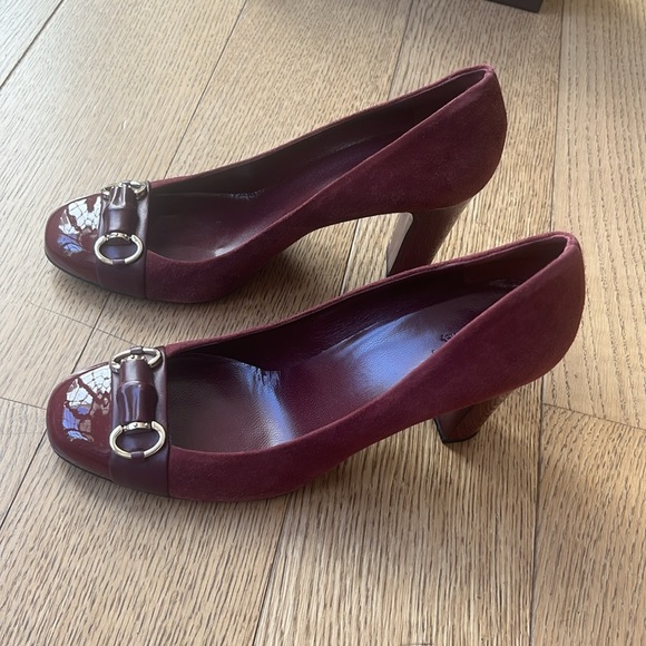 Gucci Horsebit Block High Heel Pump Size 39.5 - Picture 3 of 9